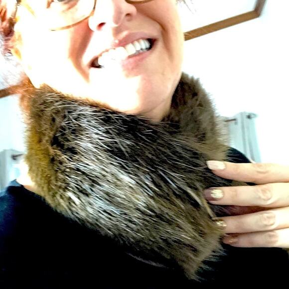 Vintage Vlean Beaver Fur scarf headband Long Fur - Picture 2 of 4